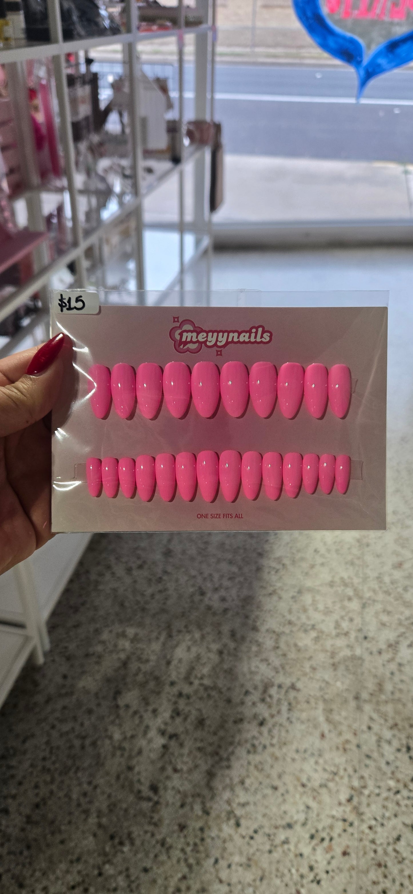 Long Almond Press-On Nails