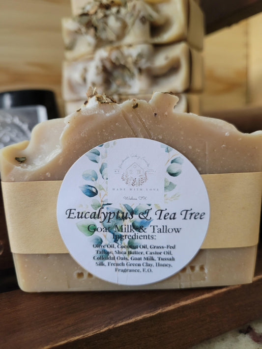 Eucalyptus & Tea Tree Oil Goat Milk & Tallow Soap