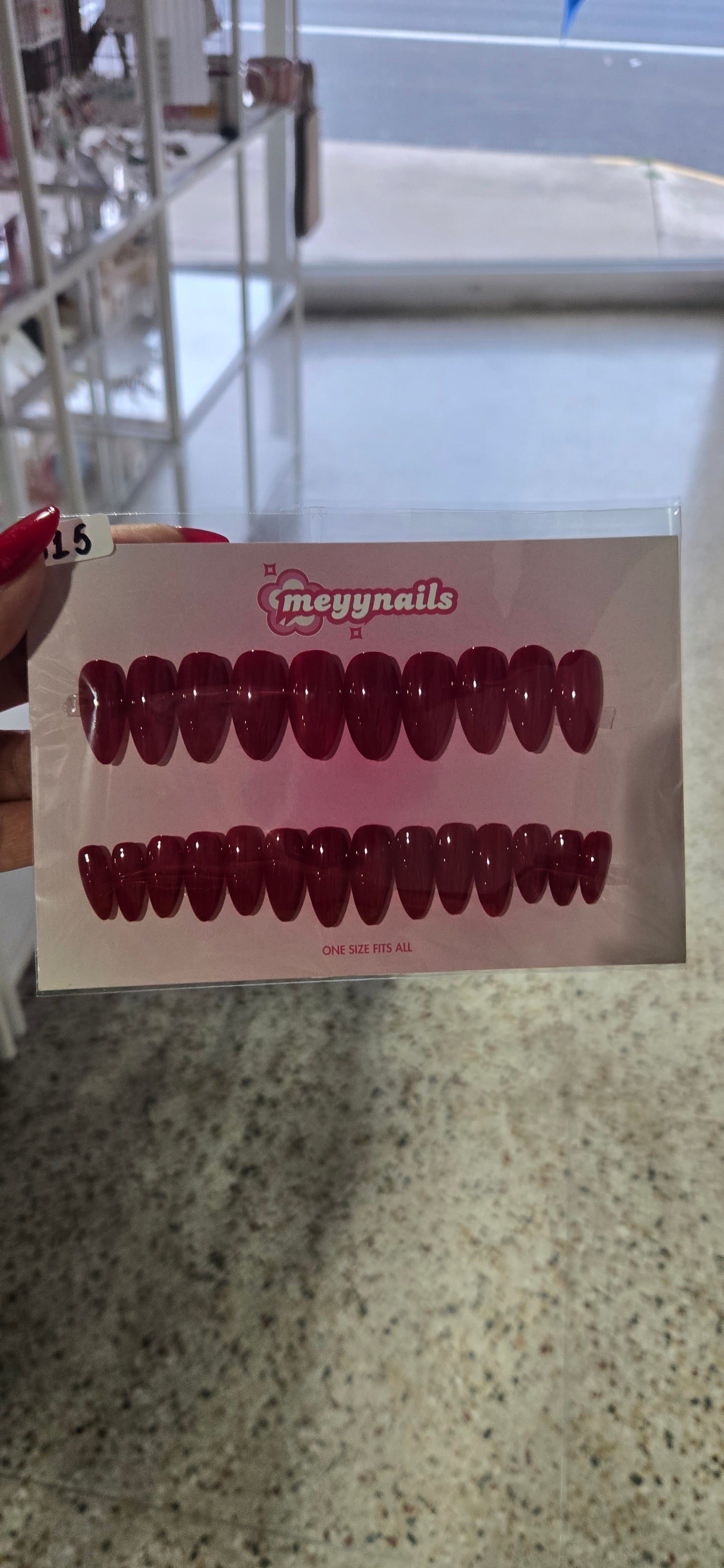 Long Almond Press-On Nails