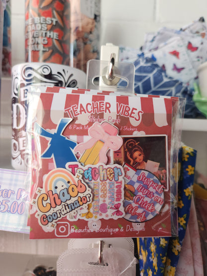 Teacher vibes sticker pack