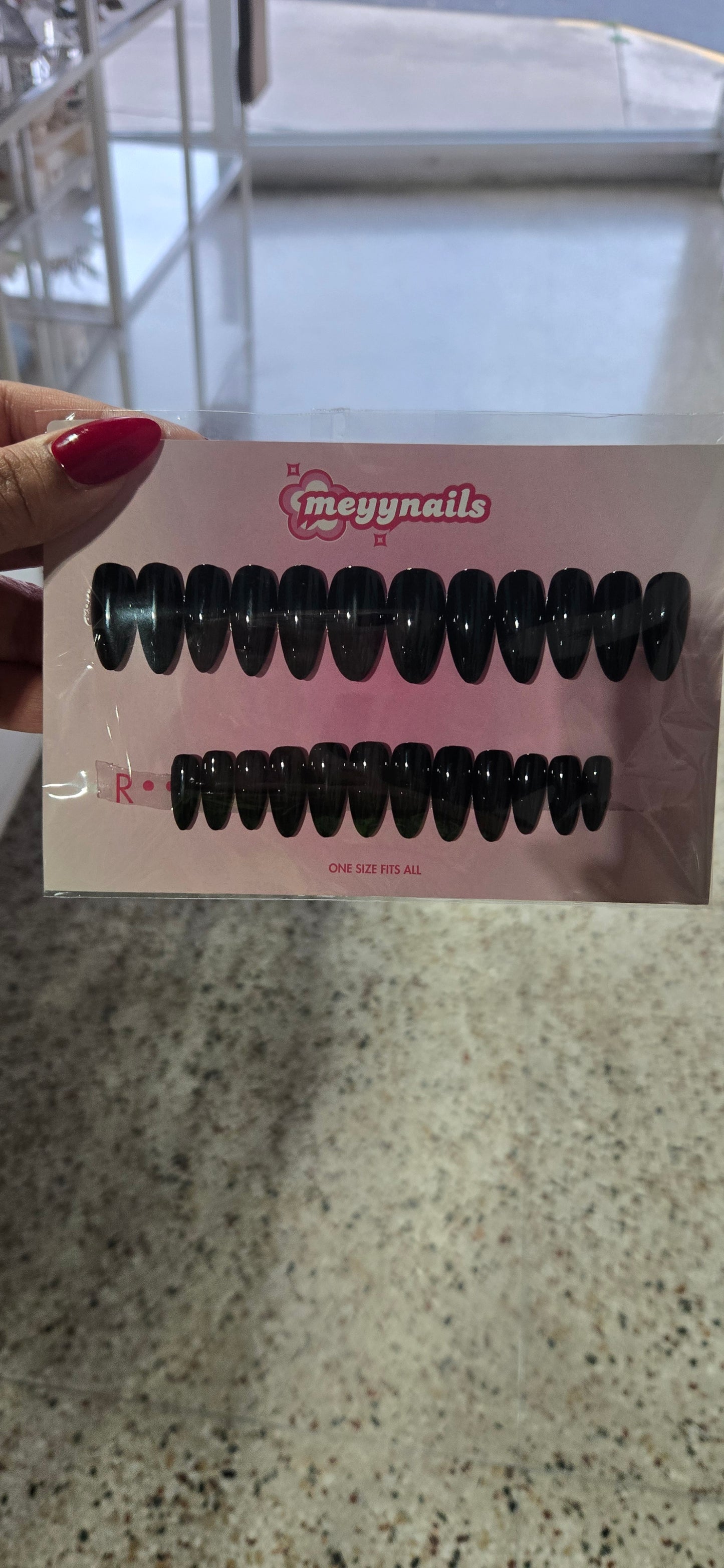 Long Almond Press-On Nails