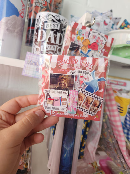 Teacher vibes sticker pack